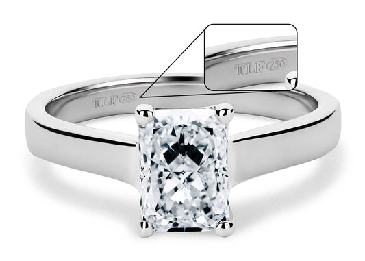 Baguette Cut Solitaire Engagement Single Claw Set