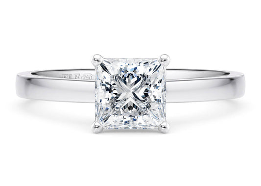 Princess Cut Solitaire Engagement Single Claw Set
