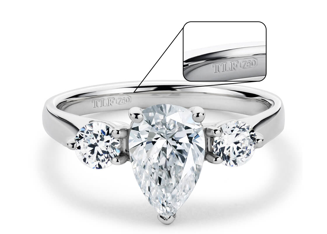 Pear Cut Solitaire Engagement Triple Claw Set