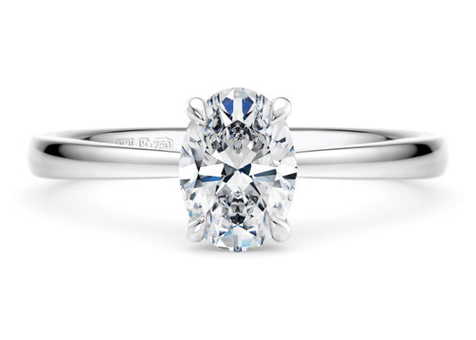 Oval Cut Solitaire Engagement Single Claw Set